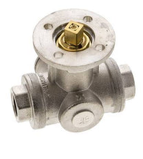 Válvula de bola de 3 vías en L G3/8'' latón ISO-Top 40bar - BL3BAL