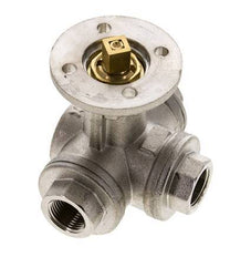 Válvula de bola de 3 vías en L G3/8'' latón ISO-Top 40bar - BL3BAL