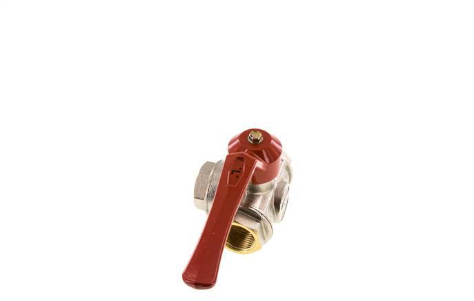 Válvula de bola de 3 vías en L G1'' Latón PTFE/NBR 45 bar - BL3BM