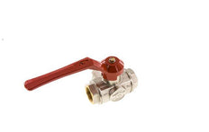 Válvula de bola de 3 vías en L G1'' Latón PTFE/NBR 45 bar - BL3BM