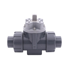 Manguito para Cementar 25 mm L-bore Válvula de Bola PVC de 3 Vías ISO-Top 10 bar PTFE/EPDM