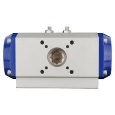 Válvula de bola neumática G1-1/2'' de 3 vías con puerto en T de acero inoxidable cerrada por resorte - BL3SA