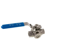 G 1/2 Pulgada Válvula De Bola De Acero Inoxidable De 3 Vías En L