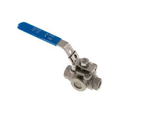G 1/2 Pulgada Válvula De Bola De Acero Inoxidable De 3 Vías En L