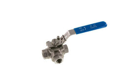 G 1/2 Pulgada Válvula De Bola De Acero Inoxidable De 3 Vías En L