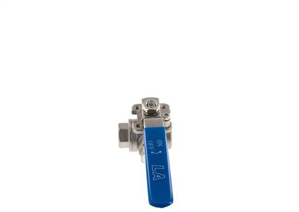 Válvula De Bola De Acero Inoxidable En L De 3 Vías G 1/4 Pulgada