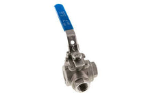 G 3/4 Pulgada Válvula De Bola De Acero Inoxidable De 3 Vías L-Port