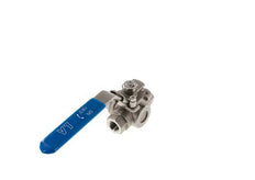G 3/8 Pulgada Válvula De Bola De Acero Inoxidable De 3 Vías T-port