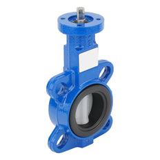 Válvula de mariposa neumática tipo wafer DN40 (1-1/2 pulgadas) GG25-Acero inoxidable-NBR Doble efecto - BFLW