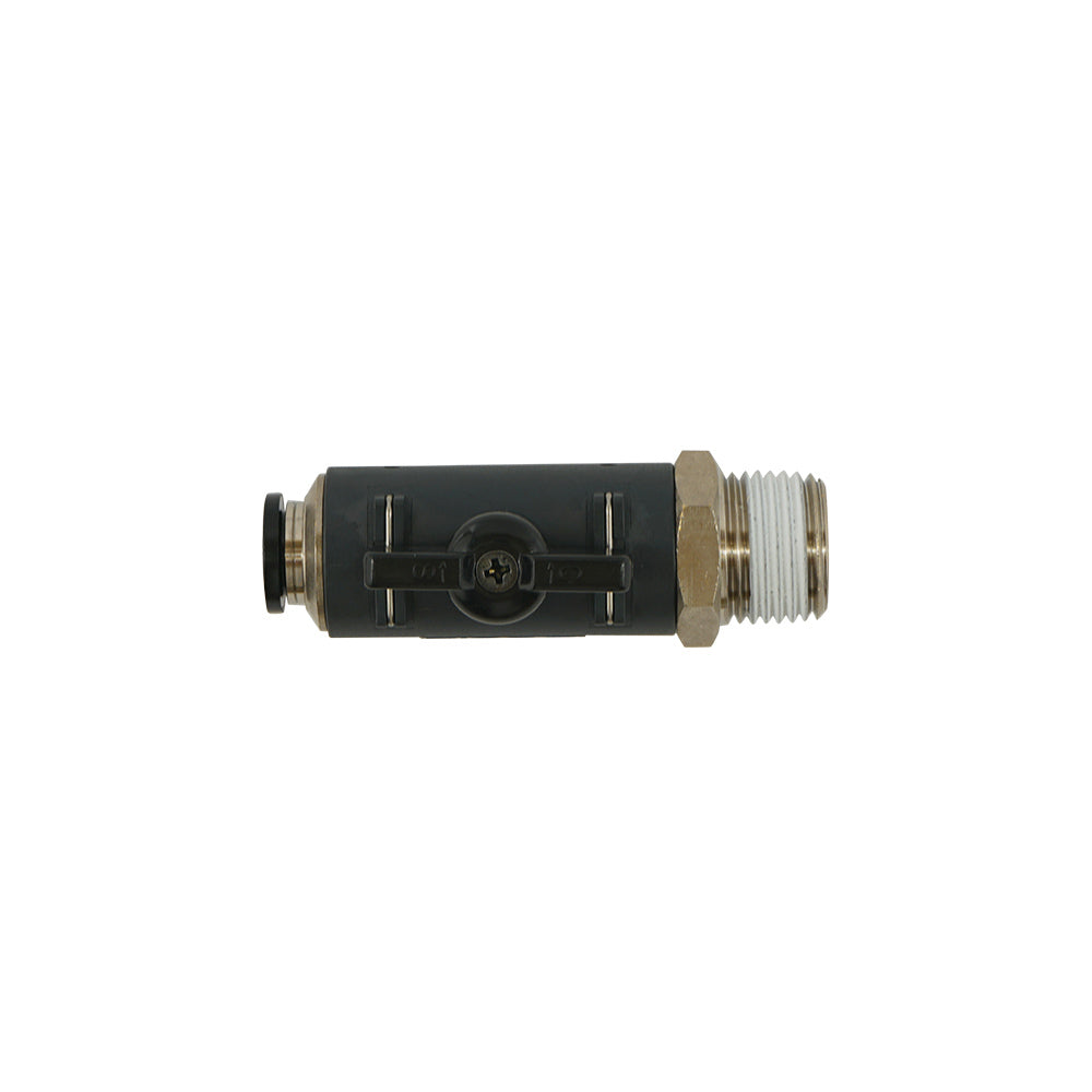 válvula de bola de 2 vías recta de 12mm - R1/4" Serie 60