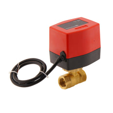 Válvula de bola electrica BW2 1/2'' 2 vías 12V DC 3 puntos
