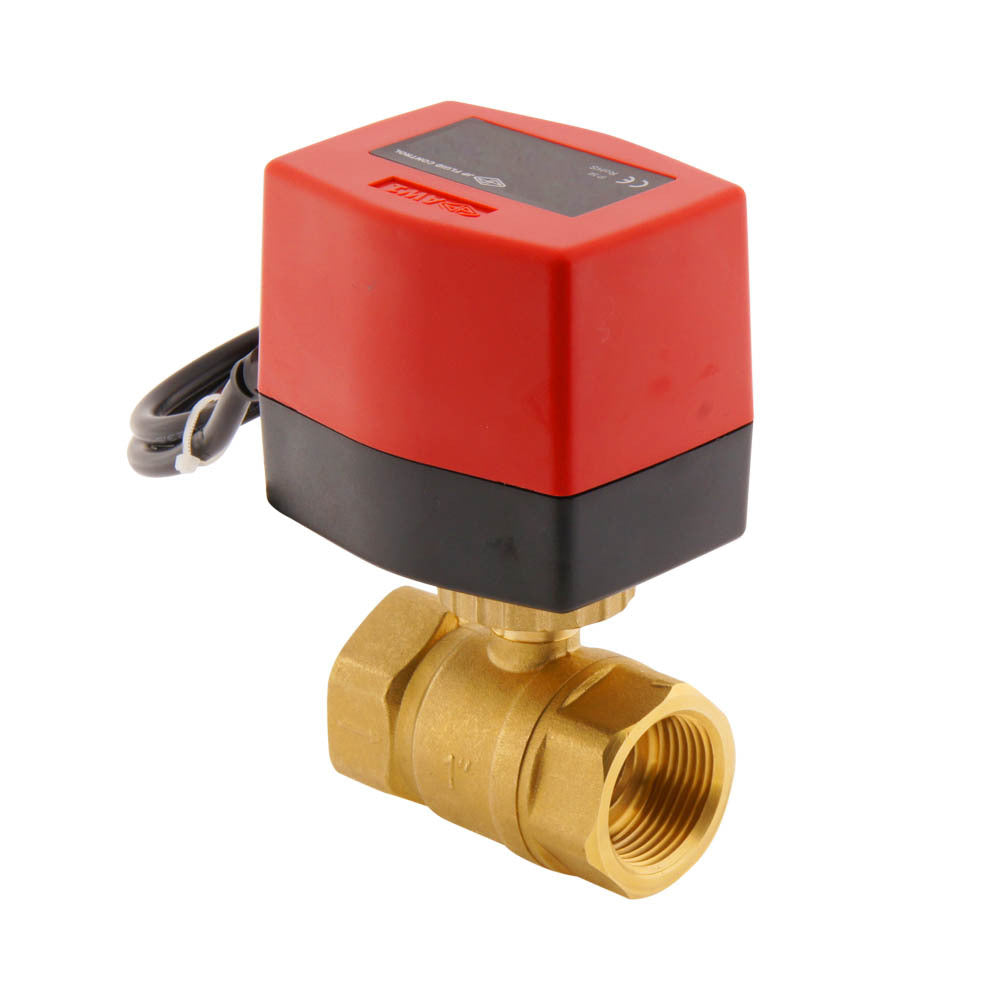 Válvula de bola electrica BW2 1'' 2 vías 24V DC 3 puntos