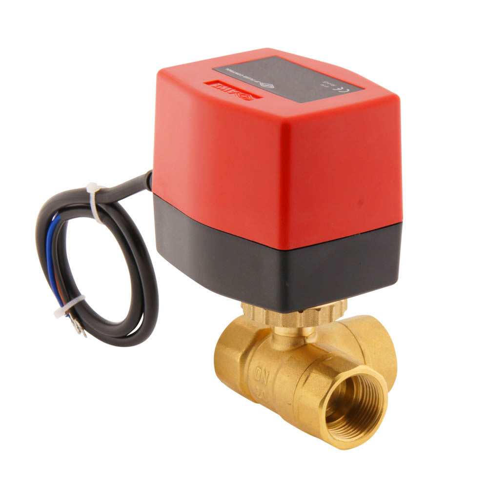 Válvula de bola electrica BW3 3/4'' 3 vías 230V CA 3 puntos