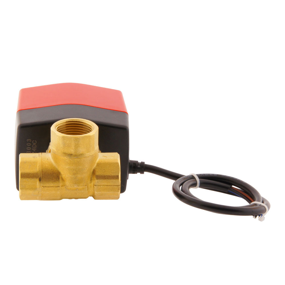 Válvula de bola electrica BW3 3/4'' 3 vías 230V CA 3 puntos