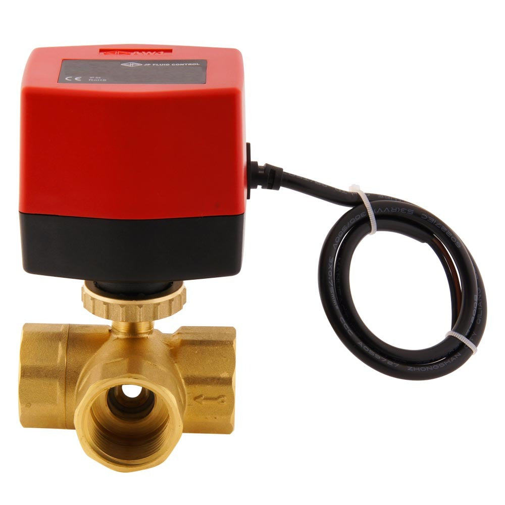 Válvula de bola electrica BW3 1'' Rele de 3 vías 24V AC