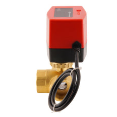 Válvula de bola electrica BW3 1'' 3 vías 24V CA 3 puntos