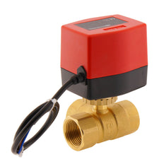 Válvula de bola electrica BW3 1'' 3 vías 24V CA 3 puntos