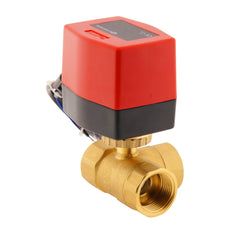 Válvula de bola electrica BW3 1'' 3 vías 24V CA 3 puntos