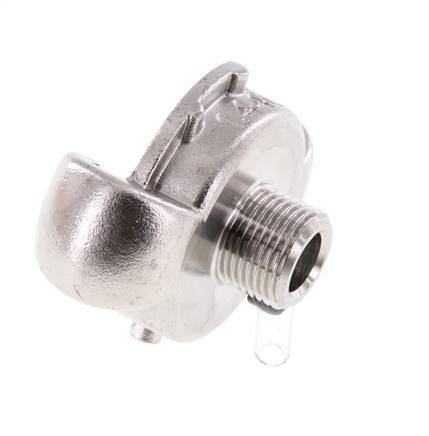 Acero inoxidable DN 10 DIN 3489 Acoplamiento de garras giratorias G 3/8'' Macho