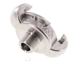 Acero inoxidable DN 10 DIN 3489 Acoplamiento de garras giratorias G 3/8'' Macho