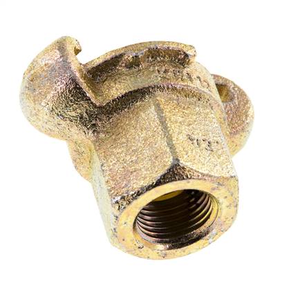 Hierro fundido DN 17 DIN 3489 Acoplamiento de garras giratorias Rp 1/2'' hembra