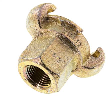 Hierro fundido DN 17 DIN 3489 Acoplamiento de garras giratorias Rp 1/2'' hembra