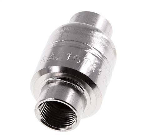 Válvula de retención G3/8'' Acero inoxidable 316 FKM (muelle ligero) 0,03-16bar - CLIS4E