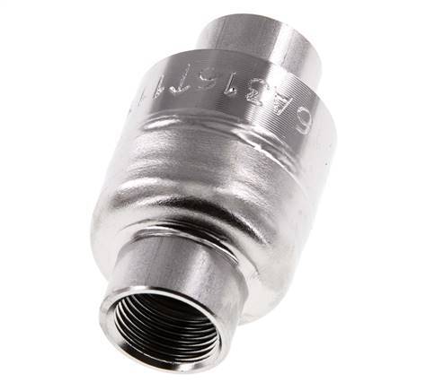 Válvula de retención G3/8'' Acero inoxidable 316 FKM (muelle ligero) 0,03-16bar - CLIS4E