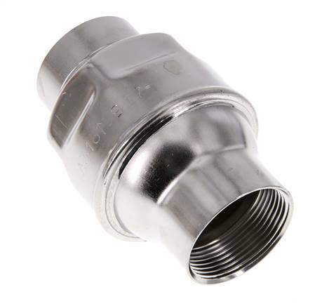 Válvula de retención G1-1/2'' Acero inoxidable 316 FKM (muelle ligero) 0,03-16bar - CLIS4E