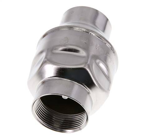 Válvula de retención G1-1/2'' Acero inoxidable 316 FKM (muelle ligero) 0,03-16bar - CLIS4E