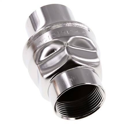 G1 Válvula de retención de 1/4'' de acero inoxidable 316 FKM 0,03-16bar - Servicio pesado [6 Piezas]