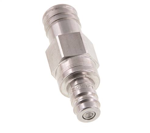 Acero inoxidable DN 10 Tapón de acoplamiento de aire 19 mm Pilar de manguera Doble cierre