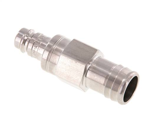 Acero inoxidable DN 10 Tapón de acoplamiento de aire 19 mm Pilar de manguera Doble cierre