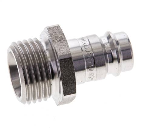 Acero inoxidable DN 10 Acoplamiento de aire Enchufe G 1/2 pulgadas Macho