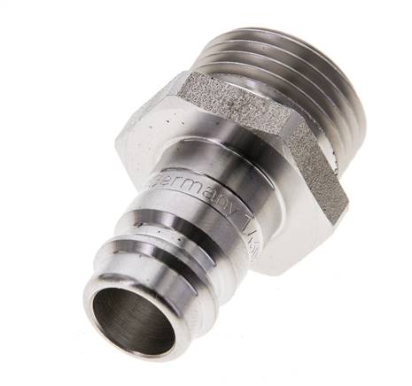 Acero inoxidable DN 10 Acoplamiento de aire Enchufe G 1/2 pulgadas Macho