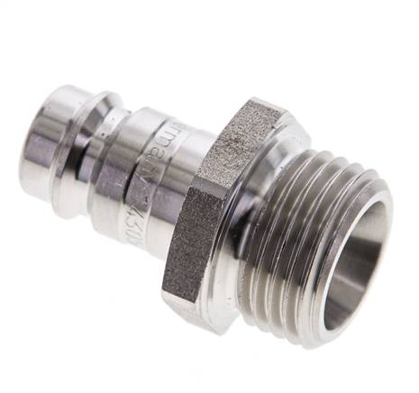 Acero inoxidable DN 10 Acoplamiento de aire Enchufe G 1/2 pulgadas Macho
