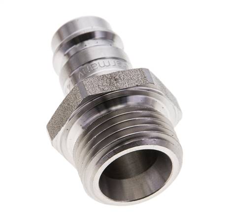 Acero inoxidable DN 10 Acoplamiento de aire Enchufe G 1/2 pulgadas Macho