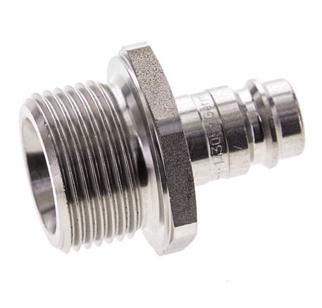 Acero inoxidable DN 10 Acoplamiento de aire Enchufe G 3/4 pulgadas Macho