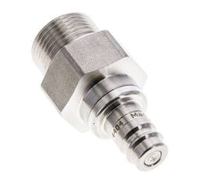 Acero inoxidable 316L DN 10 Acoplamiento de aire Enchufe G 3/4 pulgada Macho Doble Cierre