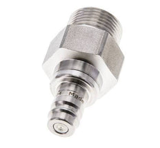 Acero inoxidable 316L DN 10 Acoplamiento de aire Enchufe G 3/4 pulgada Macho Doble Cierre