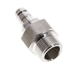 Acero inoxidable 316L DN 10 Acoplamiento de aire Enchufe G 3/4 pulgada Macho Doble Cierre