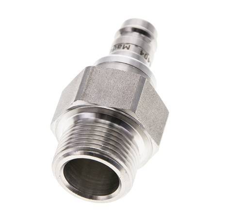 Acero inoxidable 316L DN 10 Acoplamiento de aire Enchufe G 3/4 pulgada Macho Doble Cierre