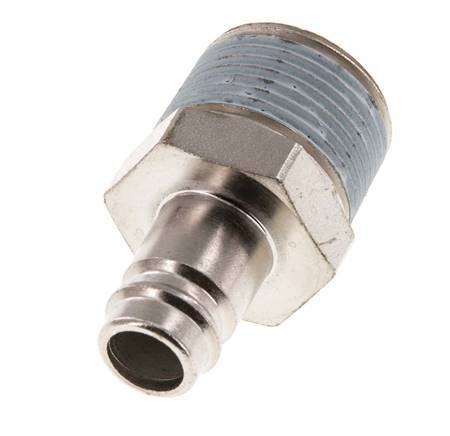 Acero endurecido DN 10 Acoplamiento de aire Enchufe R 3/4 pulgadas Macho