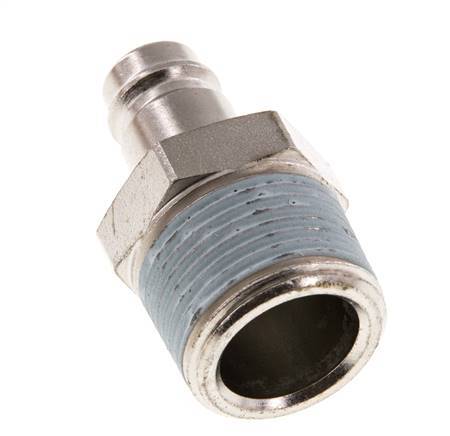 Acero endurecido DN 10 Acoplamiento de aire Enchufe R 3/4 pulgadas Macho