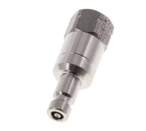 Acero inoxidable 316L DN 2,7 (Micro) Acoplamiento de aire Enchufe G 1/8 pulgada Hembra Doble cierre