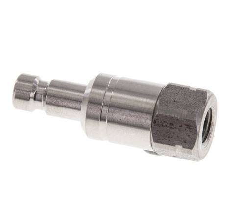 Acero inoxidable 316L DN 2,7 (Micro) Acoplamiento de aire Enchufe G 1/8 pulgada Hembra Doble cierre