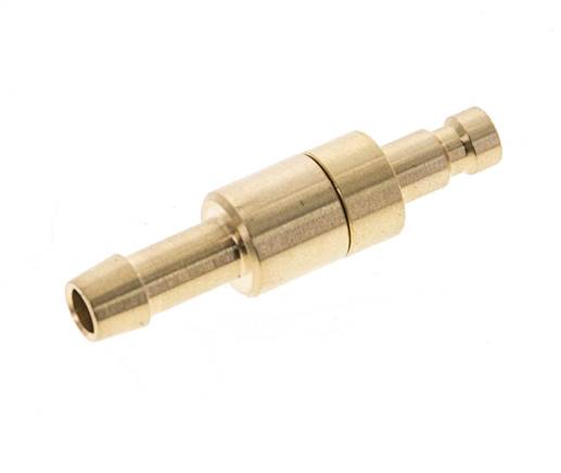 Latón DN 2.7 (Micro) Enchufe de anclaje de aire 5 mm Pilar de manguera Doble cierre