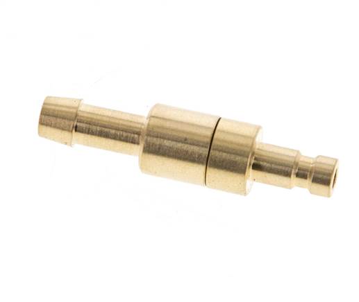 Latón DN 2.7 (Micro) Enchufe de anclaje de aire 5 mm Pilar de manguera Doble cierre