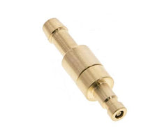 Latón DN 2.7 (Micro) Enchufe de anclaje de aire 5 mm Pilar de manguera Doble cierre