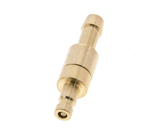 Latón DN 2.7 (Micro) Enchufe de anclaje de aire 5 mm Pilar de manguera Doble cierre